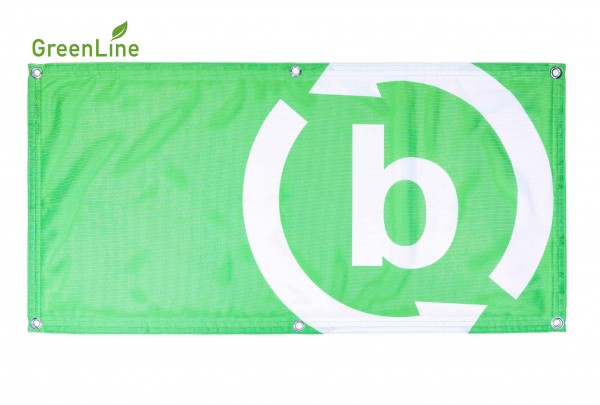 ECO Mesh Textil Banner, umweltfreundliche und PVC-freie Alternative zu normalem Netzmaterial, besteht aus Polyesteräquivalent 